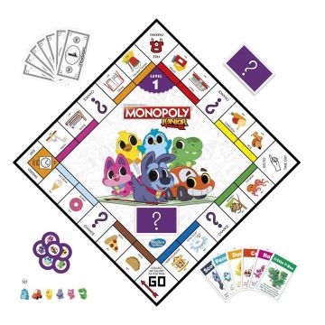 F8562 Hasbro Gaming - Monopoly Junior 2'si1 arada +4 yaş