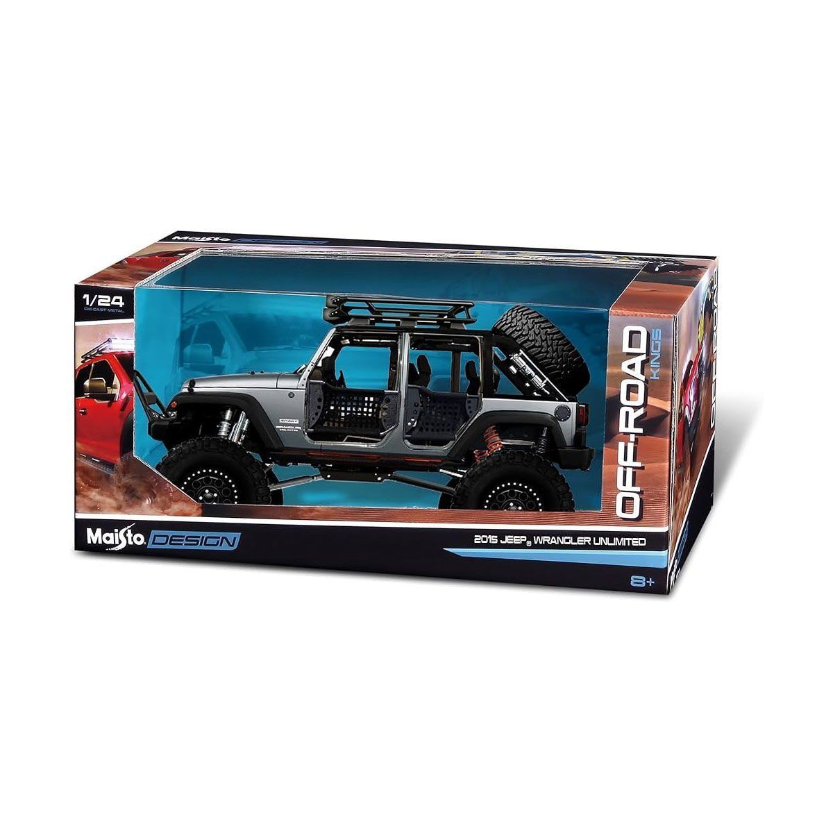 MAY 32523 215 Jeep Wrangler Unlimited 1:24 Model Araba