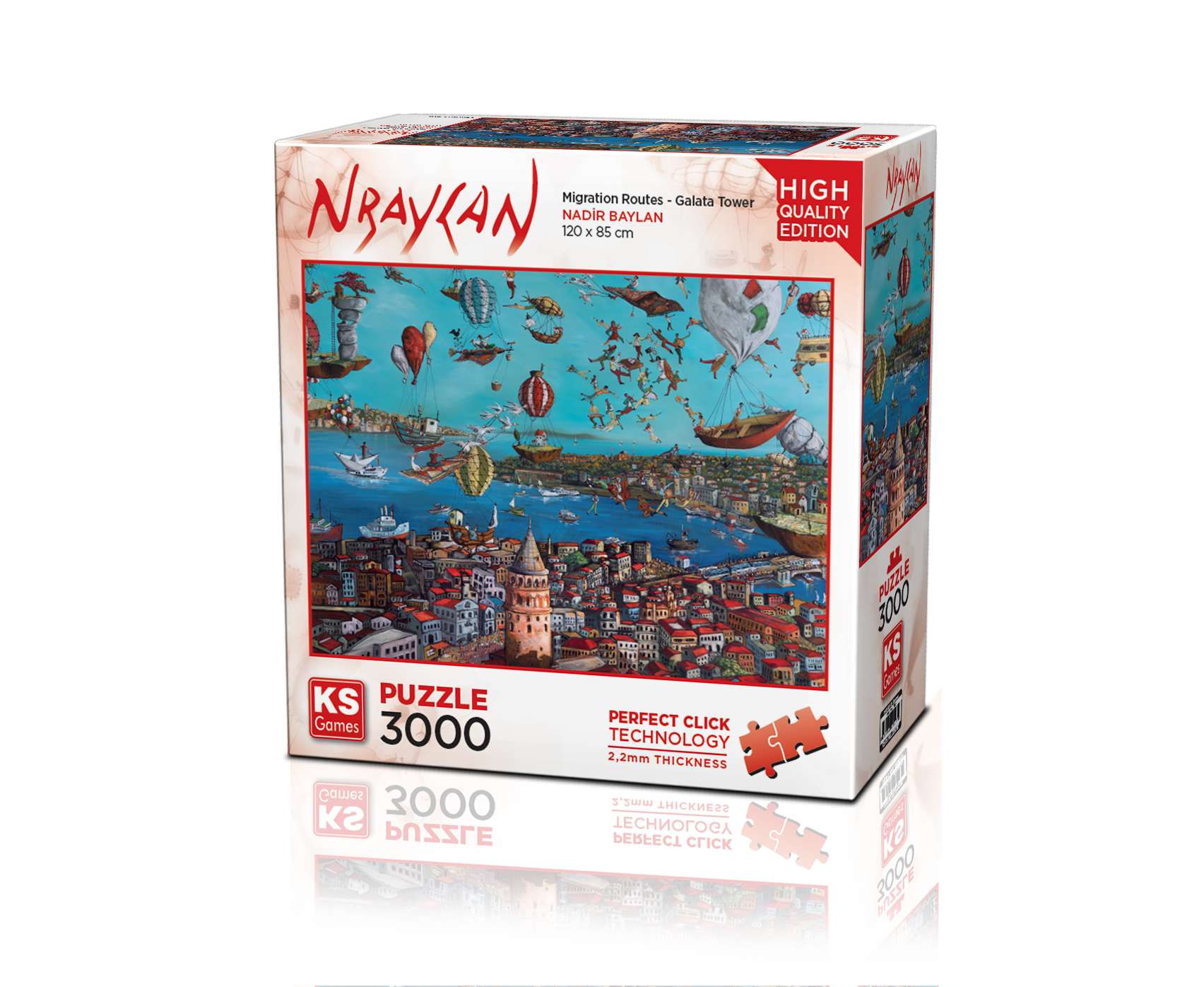 KS Puzzle 3000 Parça Nbaylan Migration Routes-Galata Tower