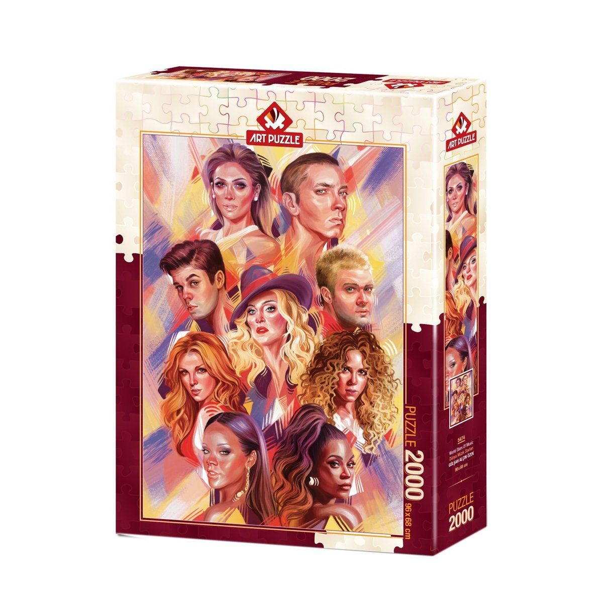 5474 Art Puzzle Dünya Müzik Starları 2000 parça Puzzle / +15 yaş