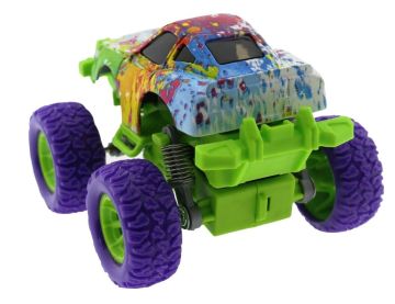 Die Cast Batik Desenli Mor Teker Araba