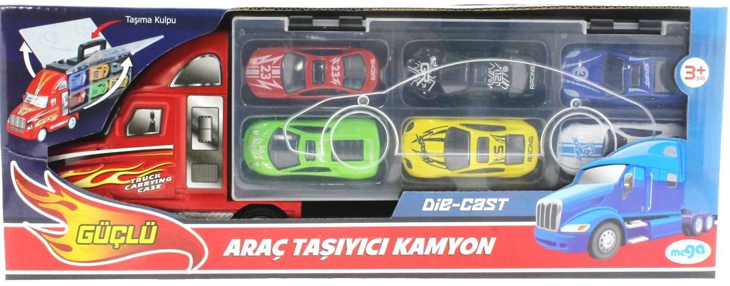 Taşınabilir Die Cast Metal Araçlı Kamyon