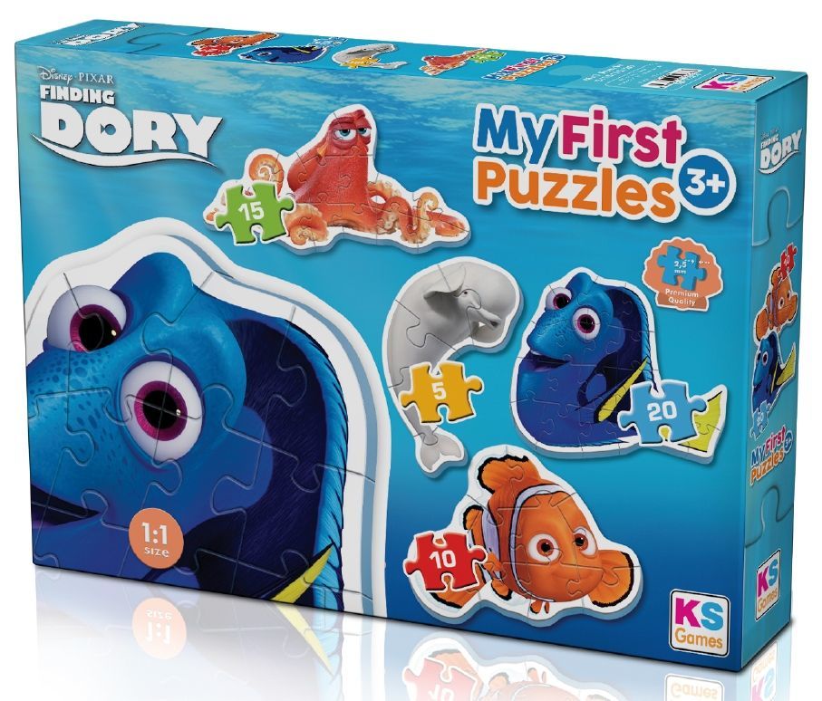 KS Baby Puzzle Dory My First Puzzle 4 in 1 Çerçevesiz