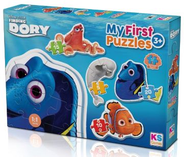 KS Baby Puzzle Dory My First Puzzle 4 in 1 Çerçevesiz