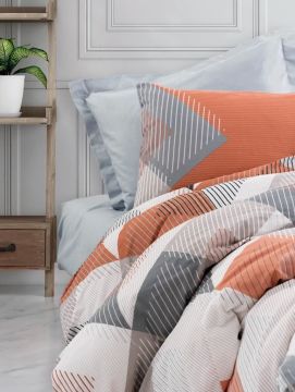Cotton Box Ranforce Nevresim Takımı Çift Kişilik Joseph Mavi
