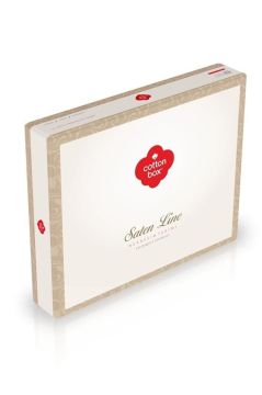 Cotton Box Çift Kişilik Saten Nevresim Takımı Jadira Bej