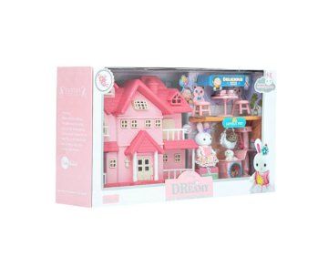 Bay Dreamy Villa ve Evcil Hayvanlı Mini Tavşan Oyun Seti