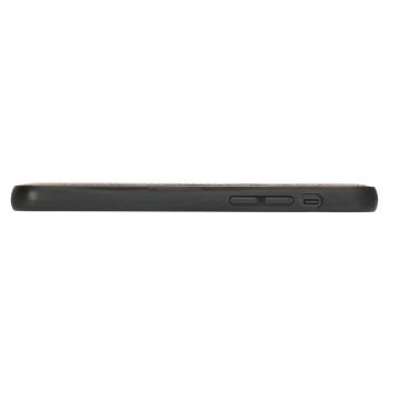 Apple iPhone 12 Pro Max Uyumlu Deri Arka Kapak RST1 Siyah