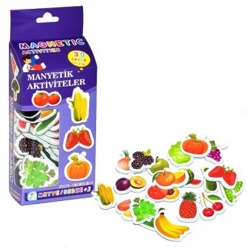36 Parça Magnet Meyve Sebze Manyetik Meyveler - 49397