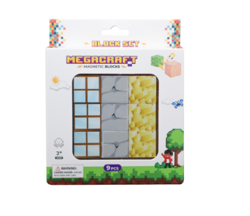 Megacraft 9 Parça Pencere Kaya Altın Blok