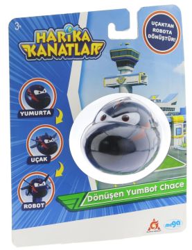 Harika Kanatlar Dönüşen Tekli Figür YumBot Ajan Chace