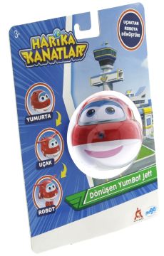 Harika Kanatlar Dönüşen Tekli Figür YumBot Jett