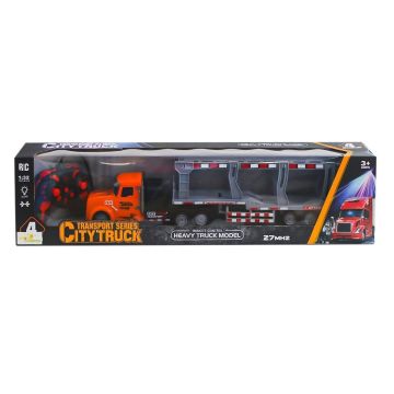 LA012-3 Kumandalı Şarjlı Işıklı Transport Tır 1:32