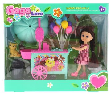 Gaga Love Hayvanlarıyla Motor Gezisi kutulu Pembe motor