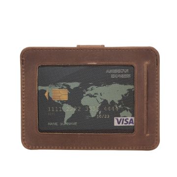 Çok Bölmeli Slim Deri Kartlık BLW019 G2 Antik Kahve