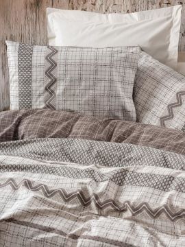 Cotton Box Toprak Aren Kahve Çift Kişilik Nevresim Takımı