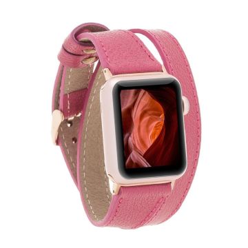 Apple Watch Uyumlu Deri Kordon 42-44-45mm DT CP4