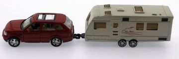 Kırmızı Metal Araçlı Karavan Mk1021