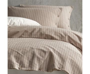Clasy Butik Native Serisi Çift Kişilik Nevresim Takımı Norma v1 Kahve