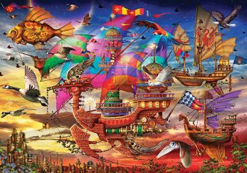 KS Puzzle 1000 Parça The Flight Uçuş