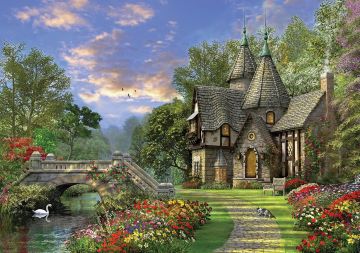 KS Puzzle 1000 Parça The Old Waterway Cottage Eski Suyolu Kır Evi