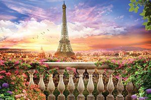 KS Puzzle 500 Parça Sunset İn Eiffel Eyfel'de Günbatımı