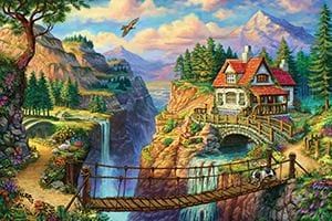 KS Puzzle 500 Parça House On The Cliff