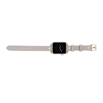 Apple Watch Uyumlu Deri Kordon 38-40-41mm GT ERC3 Bej