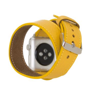 Apple Watch Uyumlu Deri Kordon 42-44-45mm DT FL12