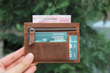 Zip Deri Fermuarlı Kartlık ZPCH G2 Kahve