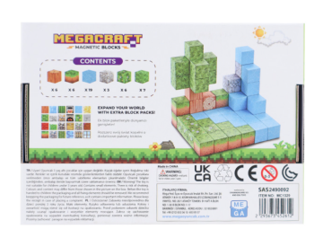 Megacraft Orman Temalı Mıknatıslı Bloklar 47 Parça