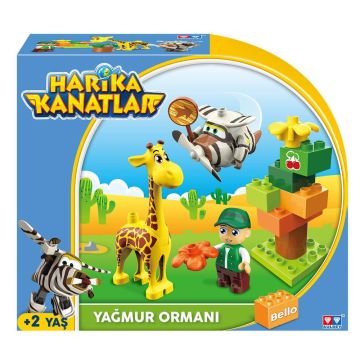 Harika Kanatlar 15 Parça Blok Bello'nun Yağmur Ormanı
