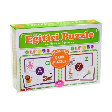 7197 Çark Puzzle Alfabe -Oyna Öğren - Dıytoy