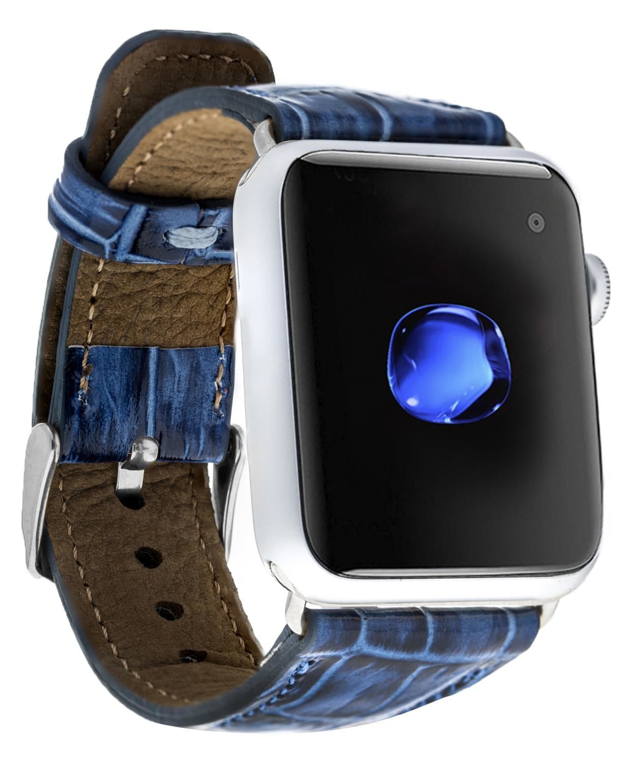Apple Watch Uyumlu Deri Kordon 42-44-45mm Croco YK07