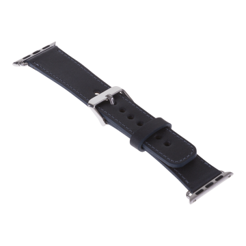 Apple Watch Uyumlu Deri Kordon 42-44-45mm CZ01 Lacivert