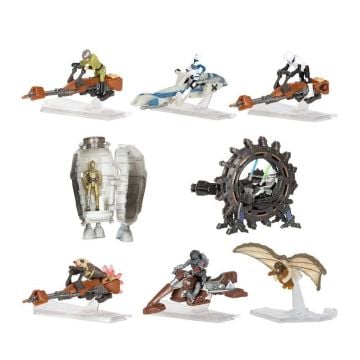 SW J0032-4 Star Wars Mikro Figür ve Araç Mini Sürpriz Paket Asorti Seri-4 12li