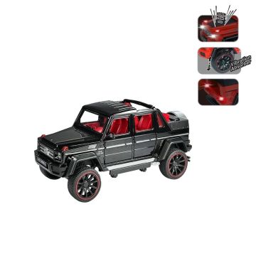 HCL-902 Çek Bırak 1:22 Sesli ve Işıklı Metal Jeep