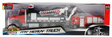 Die Cast Çek Bırak Vinçli Kurtarıcı ve Söndürücü İtfaiye Aracı