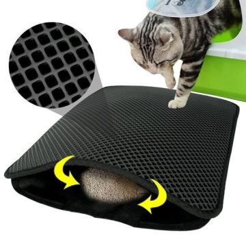 Kedi Tuvalet Önü Kum Toplayıcı Temizleyici Elekli - Stokta Olan Renk Gönderilir