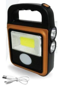 Ürün Gezegeni® Taşınabilir 4 Farklı Fonksiyonlu Güneş Enerjili ve USB ile Şarj Olabilen Portatif Led Işıldak HS-8020