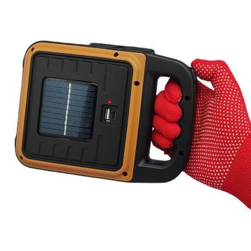 Ürün Gezegeni® Taşınabilir 4 Farklı Fonksiyonlu Güneş Enerjili ve USB ile Şarj Olabilen Portatif Led Işıldak HS-8020