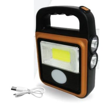 Ürün Gezegeni® Taşınabilir 4 Farklı Fonksiyonlu Güneş Enerjili ve USB ile Şarj Olabilen Portatif Led Işıldak HS-8020
