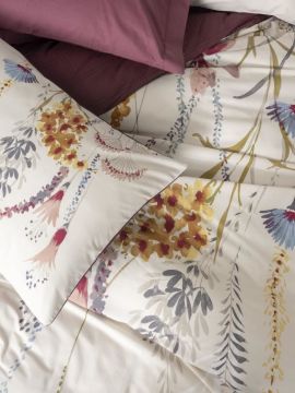 Cotton Box Çift Kişilik Modeline Nevresim Takımı Flos Bordo