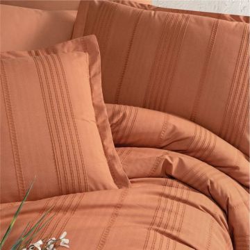 Clasy Çift Kişilik Nevresim Takımı Arakis V2 Kiremit