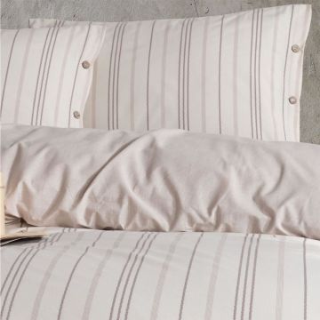 Clasy Butik Native Serisi Çift Kişilik Nevresim Takımı Etre V1 Bej
