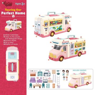 G0021 Sesli Aksesuarlı Açılıp-Katlanabilir Kutulu Karavan