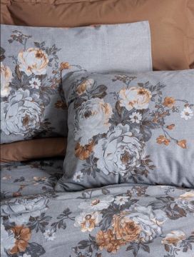 Cotton Box Tek Kişilik Nevresim Takımı Lenora Kahve