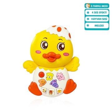 JLG-855-144A IŞIKLI VE MÜZİKLİ ÖRDEK BEBEK -VRD