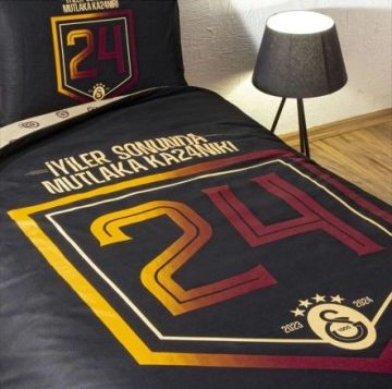 Taç Galatasaray 24 .Şampiyonluk Tek Kişilik Lisanslı Nevresim Takımı