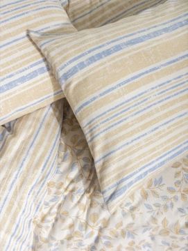 Cotton Box Flanel Nevresim Takımı Tek Kişilik Roof Mavi